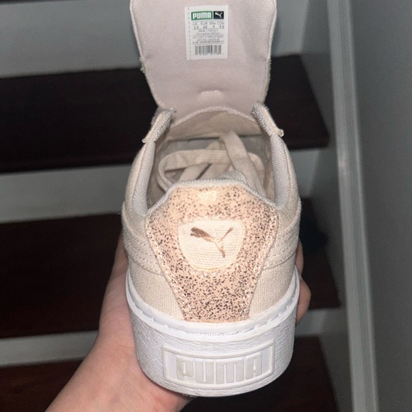 Puma Basket Pink Glitter Women’s Shoes, comes with laces - Picture 5 of 5